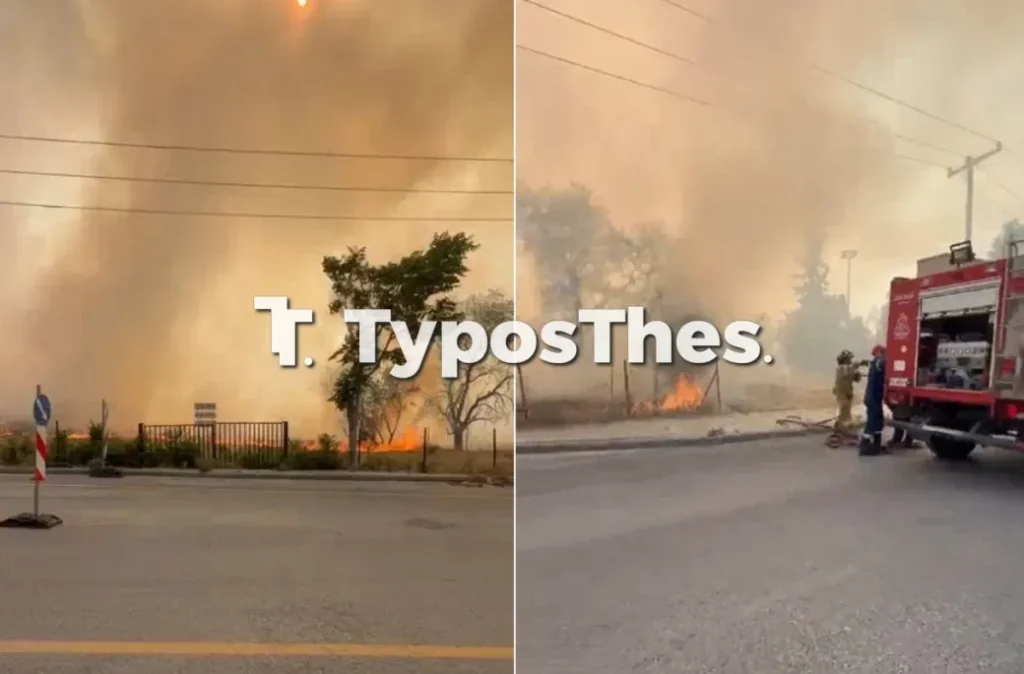 Φωτιά: Μάχη με τις φλόγες δίπλα σε βενζινάδικο – «112» για απομάκρυνση από περιοχή