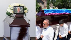 Πάολα Ρεβενιώτη: Τυλιγμένο με τη σημαία του ουράνιου τόξου το φέρετρό της στο τελευταίο «αντίο» – Σπαρακτικές φωτογραφίες