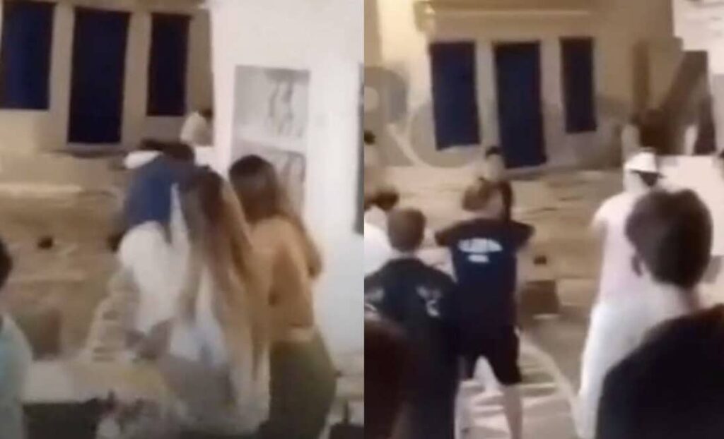 Άγριος ξύλο μεταξύ τουριστών στην χώρα της Μυκόνου χτες τα ξημερώματα