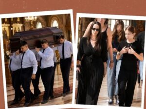 “Εγώ γιατί”: Ντυμένη στα μαύρα και απαρηγόρητη η κόρη του Κόκοτα, Ριάνα στην κηδεία του – Τι ψέλλισε φτάνοντας στο ναό