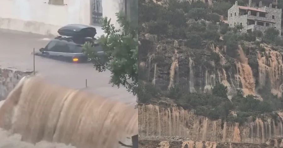 Άνοιξαν οι ουρανοί: Δρόμοι έγιναν ποτάμια – Πλημμύρισαν σπίτια και καταλύματα, απόκοσμες εικόνες και βίντεο