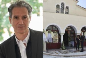 Κηδεία Δημήτρη Κόκοτα: Οι πρώτες φωτογραφίες από το τελευταίο «αντίο» – Γέμισε στεφάνια η εκκλησία στην Αγία Βαρβάρα