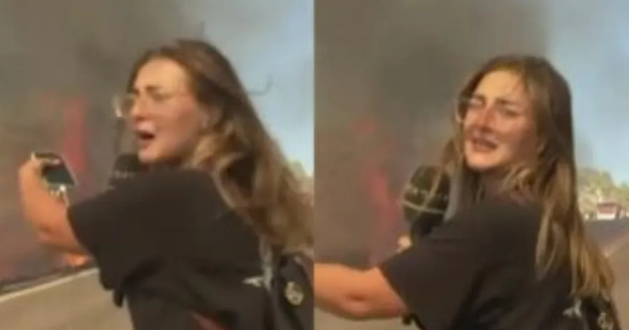«Κώστα τρέχα»: Η στιγμή που τηλεοπτικό συνεργείο περικυκλώνεται από φλόγες στην πυρκαγιά της Σαλαμίνας