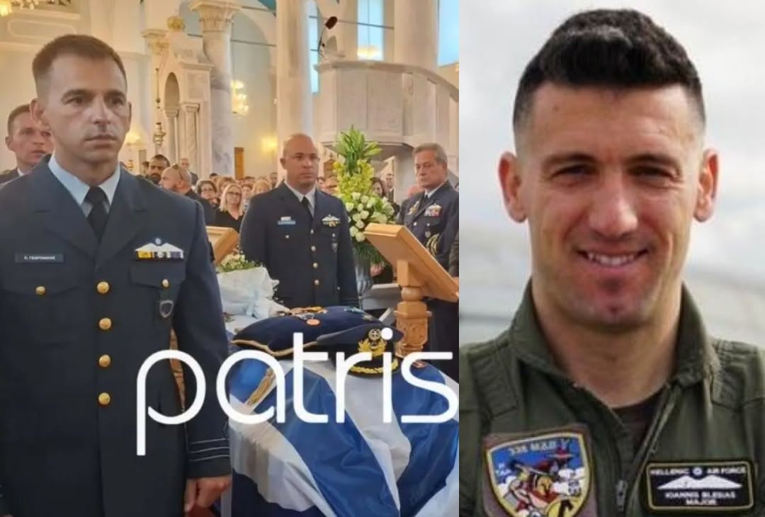 Κλαίει όλη η Ελλάδα: Τυλιγμένο με την ελληνική σημαία το φέρετρο του πιλότου, Γιάννη Μπλέσσια - Οι πρώτες φωτογραφίες από την κήδεια