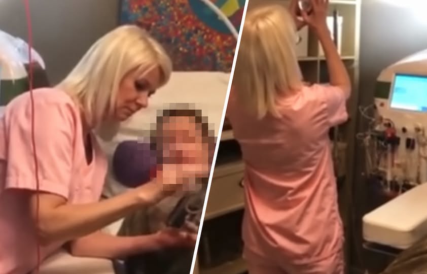 “Γάντια δεν φοράει” Σούσουρο με την γιατρό Ιωάννα Γάκα εν ώρα δράσης- Έτσι κάνει την πλασμαφαίρεση στον Μαζωνάκη
