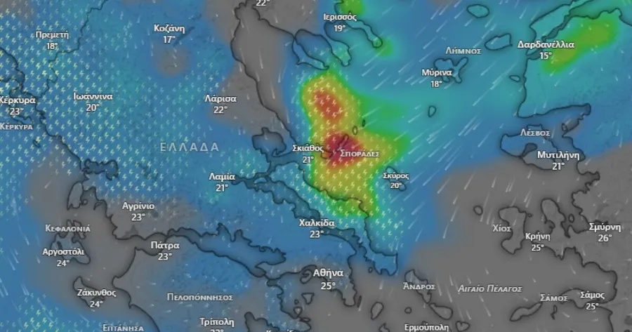 Έκτακτο δελτίο καιρού από την ΕΜΥ για τα επόμενα 24ωρα – Που θα χτυπήσει η ισχυρή κακοκαιρία