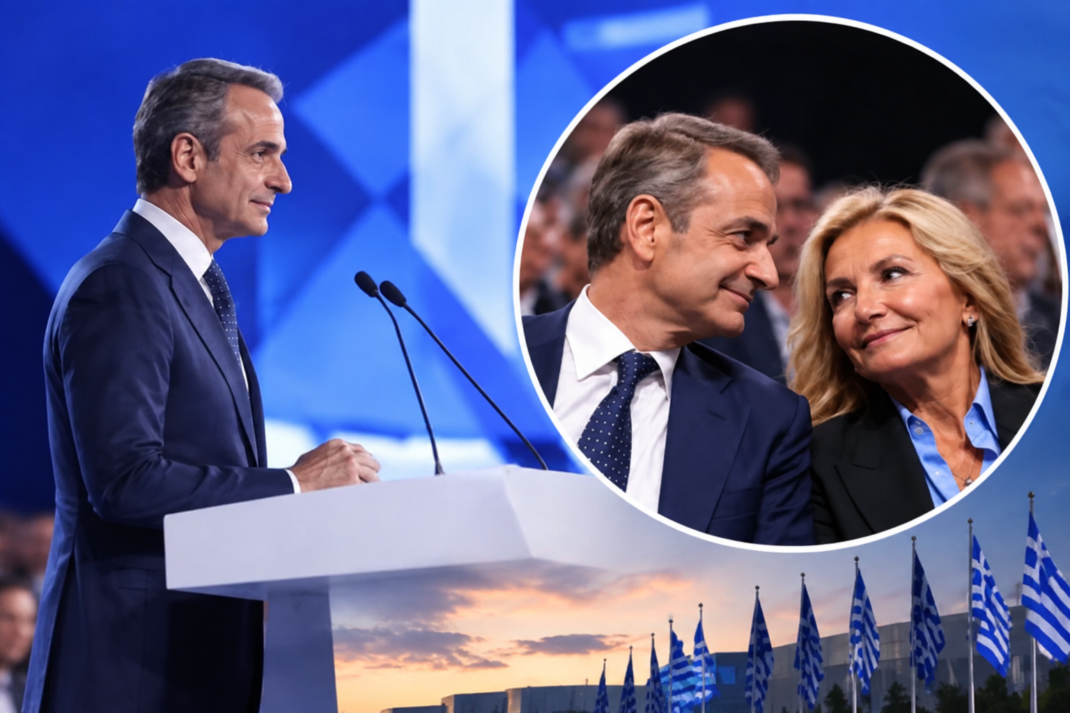 Μαρέβα Γκραμπόφσκι: Σκέτη καλλονή στο πλευρό του Κυριάκου Μητσοτάκη στη ΔΕΘ-Εντυπωσίασε με μαύρο κοστούμι 