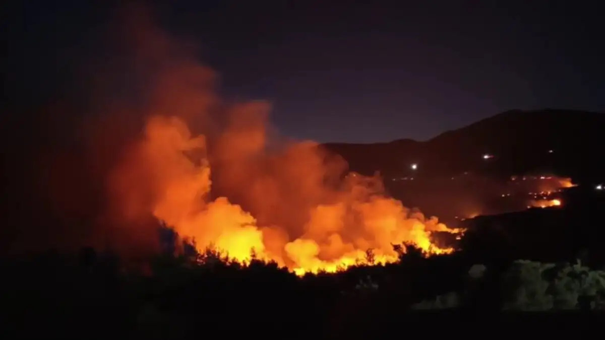 ΜΕΓΑΛΗ ΦΩΤΙΑ ΜΕΣΑ ΣΤΗ ΝΥΧΤΑ ΣΤΗ ΧΩΡΑ ΜΑΣ - ΤΙΤΑΝΙΑ ΜΑΧΗ ΑΠΟ ΤΟΥΣ ΠΥΡΟΣΒΕΣΤΕΣ ΝΑ ΜΗΝ ΕΞΑΠΛΩΘΕΙ