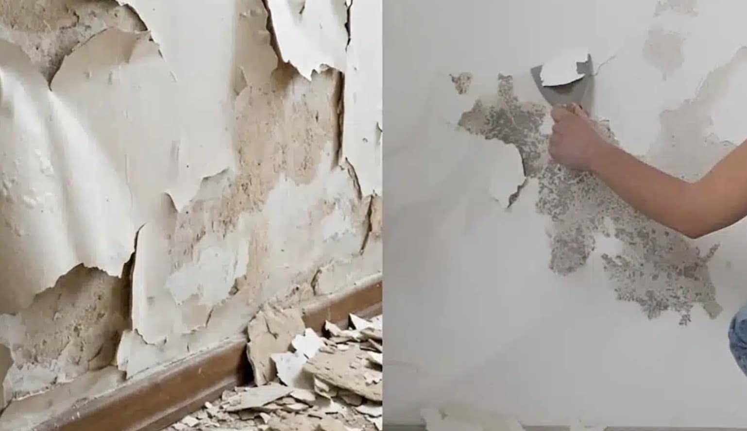 Πώς να αντιμετωπίσετε μουχλιασμένους, φουσκωμένους ή ξεφλουδισμένους τοίχους χωρίς να προσλάβετε επαγγελματία