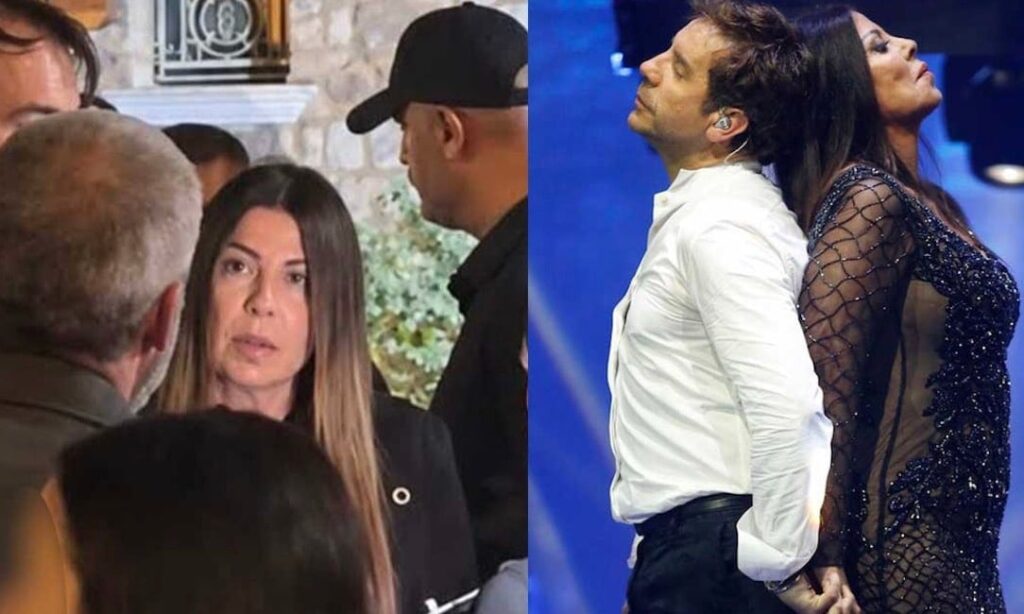 Συντετριμμένη η Άντζελα Δημητρίου στη λαϊκή αγρυπνία για τον Γιώργο Μαζωνάκη –  Μαζί της ήταν και η κόρη της 