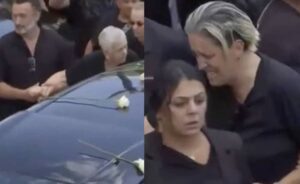 Κηδεία Γιώργου Μαζωνάκη: Υποβασταζόμενες η μητέρα και η αδερφή του τραγουδιστή 
