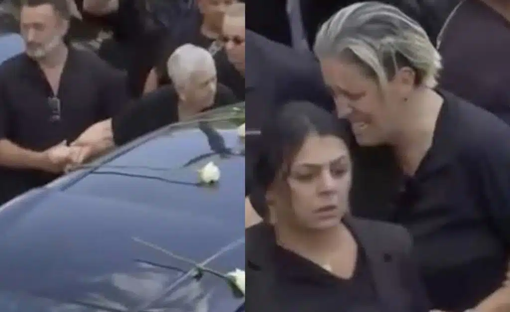 Κηδεία Γιώργου Μαζωνάκη: Υποβασταζόμενες η μητέρα και η αδερφή του τραγουδιστή