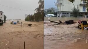 Δύσκολες ώρες ΤΩΡΑ στην Ελλάδα: «Σαρώνει» τα πάντα η κακοκαιρία – «Μεταβείτε σε υψηλότερους ορόφους»