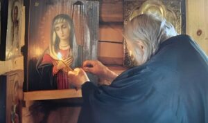 Ο αγράμματος μοναχός που έλεγε μόνο το «Χαίρε Μαρία»