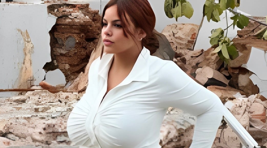 Σάλος με διάσημη influencer με τεράστια πίσω όψη που πόζαρε ατάραχη στα ερείπια του σεισμού στον Παναμά